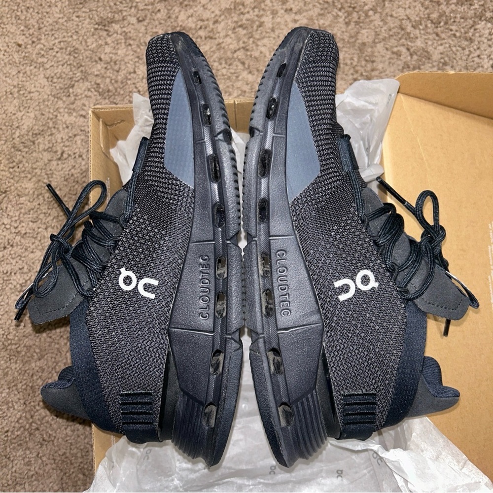 On Cloud Cloudnova Running Shoes Black Eclipse Womens Size 6.5 (Worn Once)